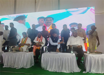 Shri Komati Jayaram participated alongside Union Minister Shri Pemmasani Chandra Sekhar, Hon'ble Minister Shri Anagani Satya Prasad