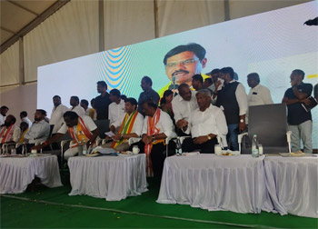 Shri Komati Jayaram participated alongside Union Minister Shri Pemmasani Chandra Sekhar, Hon'ble Minister Shri Anagani Satya Prasad