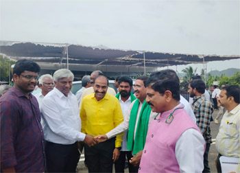 Shri Komati Jayram Garu participated in the inauguration of the second phase of Amaravati's Seed Access Road (E3) and the newly constructed bridge on August 13, 2026, along with Shri P. Narayana Garu, Hon'ble Minister for Municipal Administration and Urban Development.