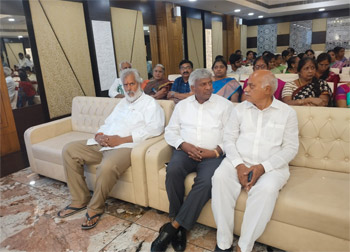 Sri Komari Jayaram participated in the valedictory ceremony of the Sanskrit Saptaha Mahotsava Samapanam, held at Sree Fortune Grand, Tadepalli, on 31st August 2026 at 4:00 PM.